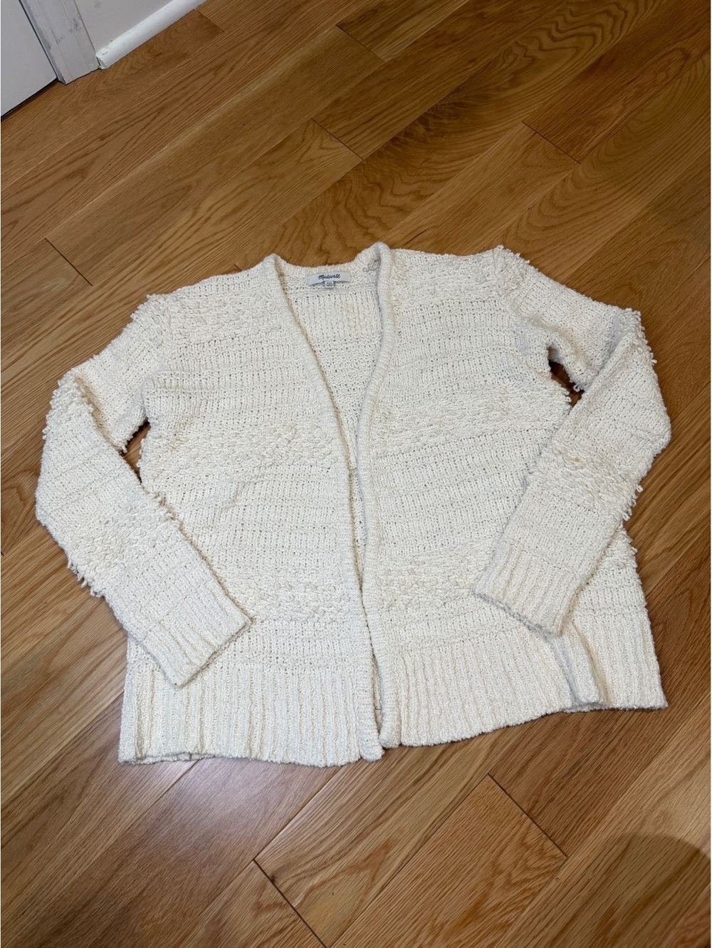 Madewell Bronson Textured Cardigan Sweater